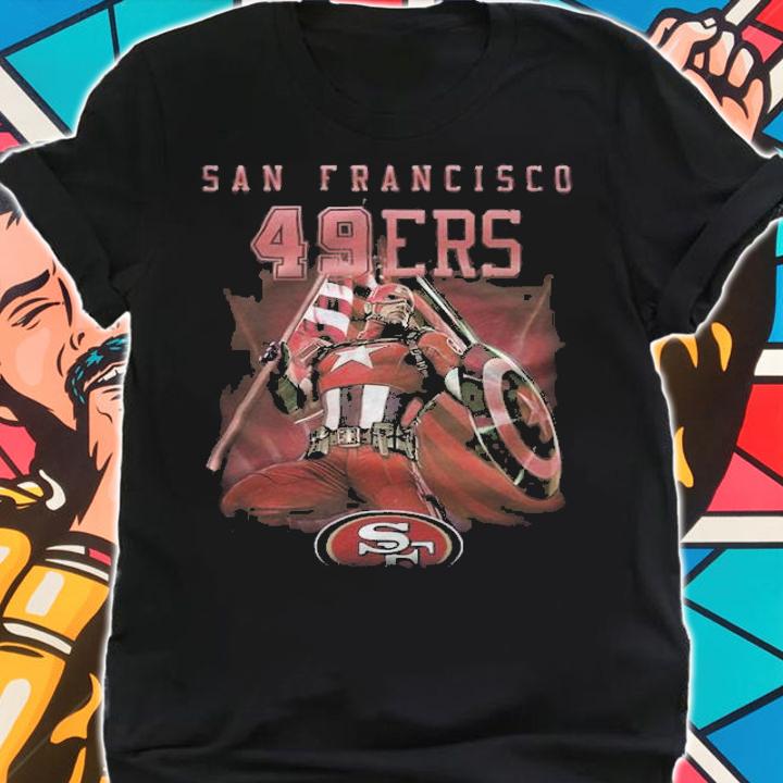 San Francisco 49ers Chris Evans Captain America T-shirt shirt