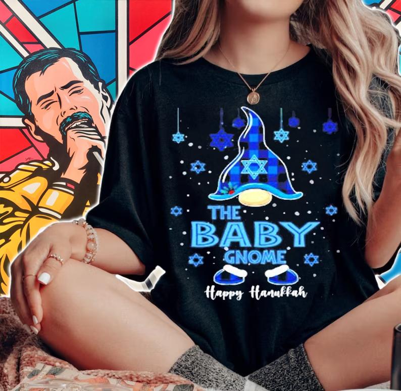 The Baby Gnome Happy Hanukkah Jewish Gnomes Lover Chanukah Shirt woman shirt