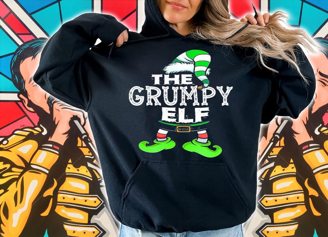 The Grumpy Elf Family Matching Group Christmas Gift T-Shirt