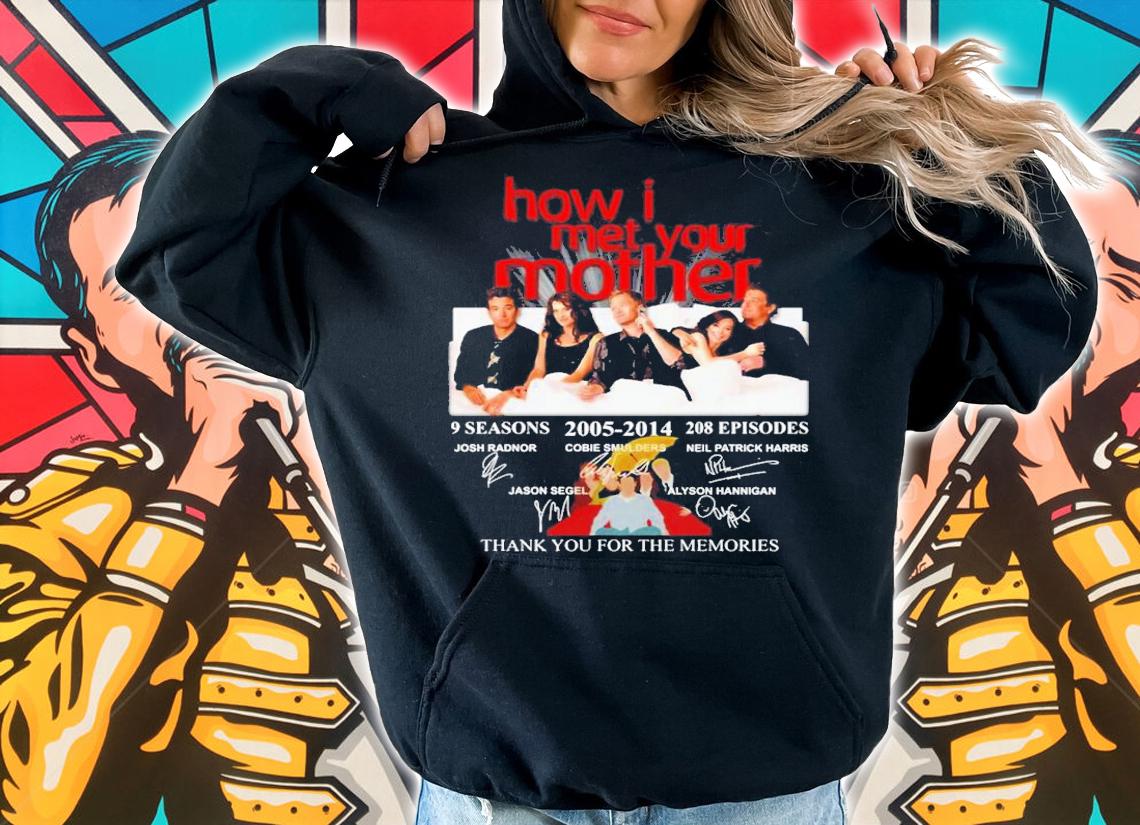 How I met your mother 9 seasons 2005-2014 208 Episodes signatures shirt
