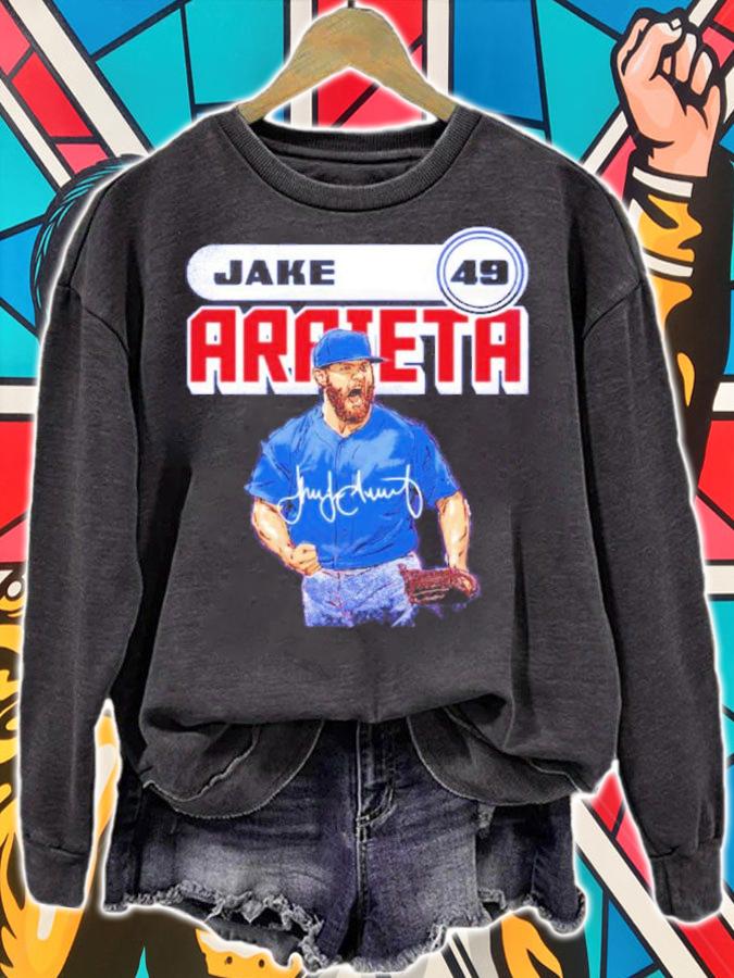 Jake Arrieta #49 Chicago Baseball Signatures Shirt sweatshirt