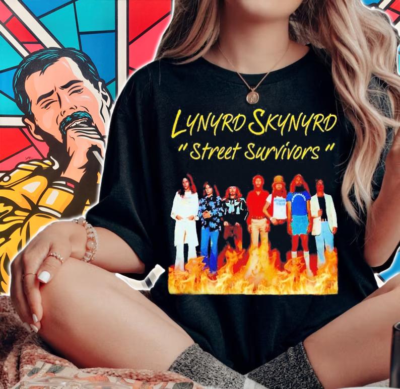 Lynyrd Skynyrd street survivors shirt woman shirt