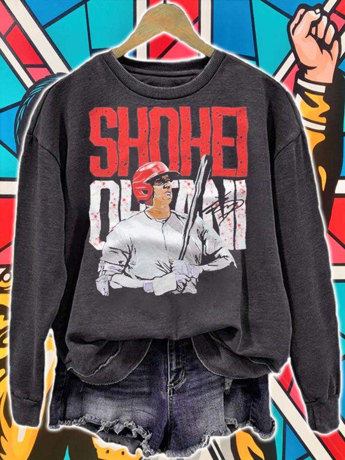 Shohei Ohtani Los Angeles Angels signature T-shirt sweatshirt