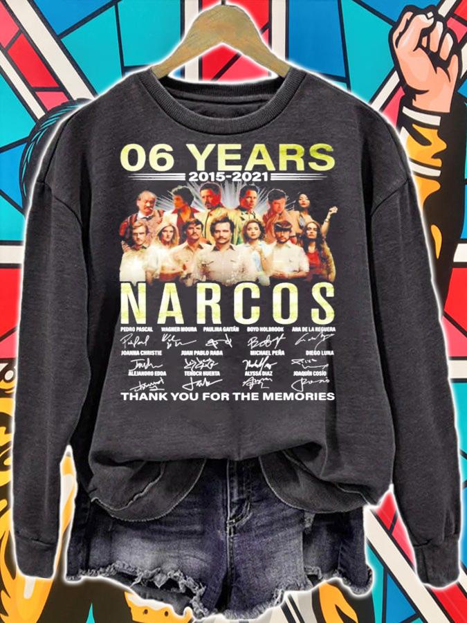 06 years 2015 2021 Narcos signatures t-shirt sweatshirt