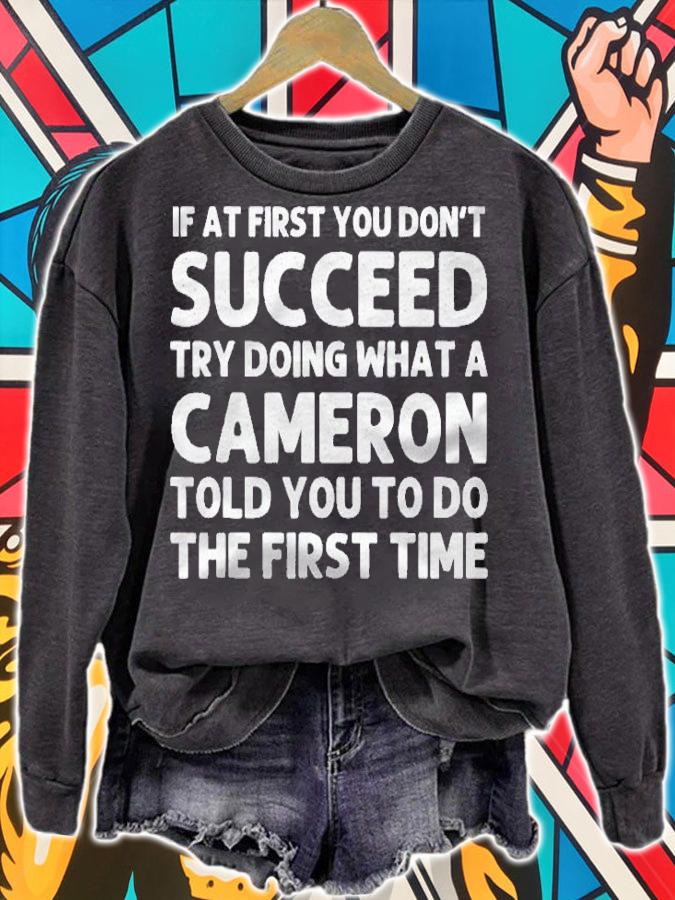 Cameron Funny Surname Family Tree Birthday Reunion Idea Shirt sweatshirt