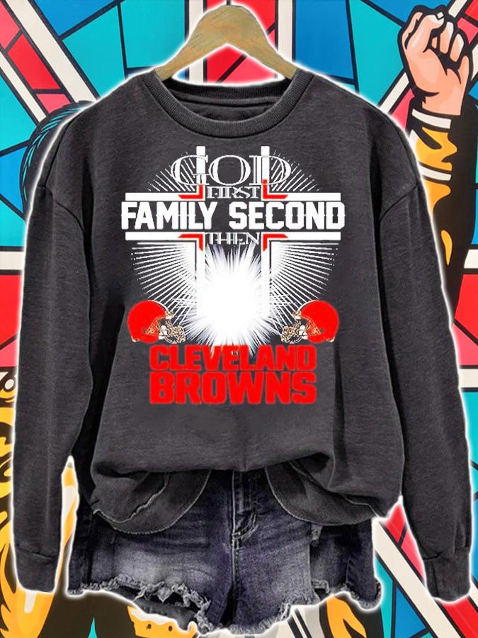 God First Family Second Cleveland Browns T-Shirt