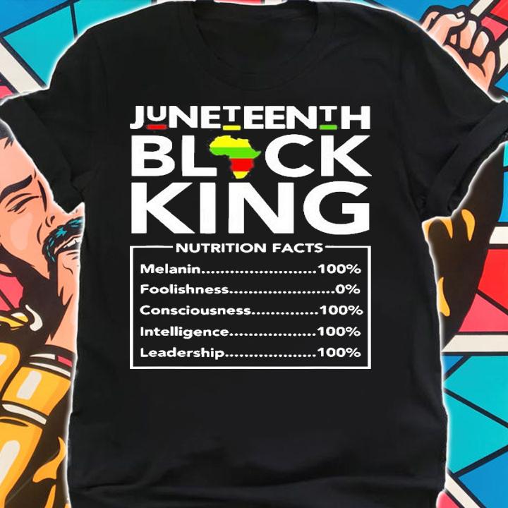 Juneteenth Day Freedom Nutrition Facts T-Shirt shirt