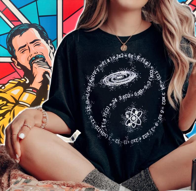 Maths Universe Quantum Mechanics Formula String Theory Shirt woman shirt