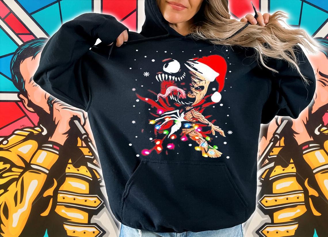 Santa Baby Groot Venom Christmas shirt