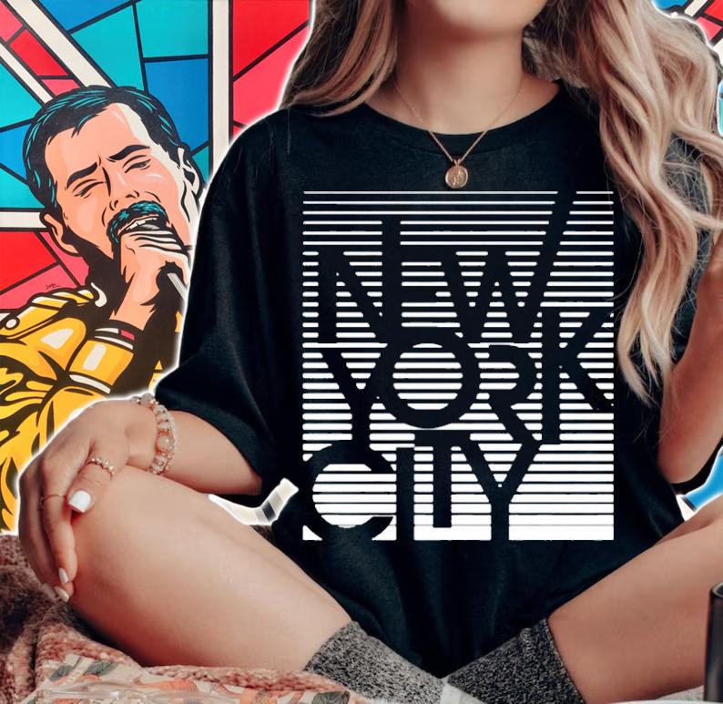 Urban New York Graphic Tee Shirts New York City Fashion T-Shirt woman shirt