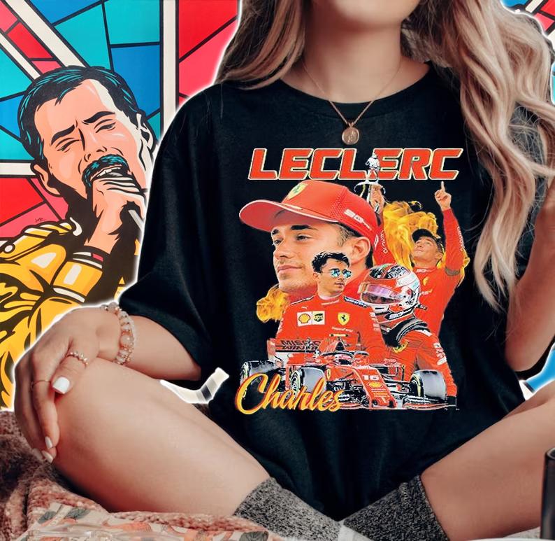 Charles Leclerc Championship Formula 1 Racing T-Shirt woman shirt