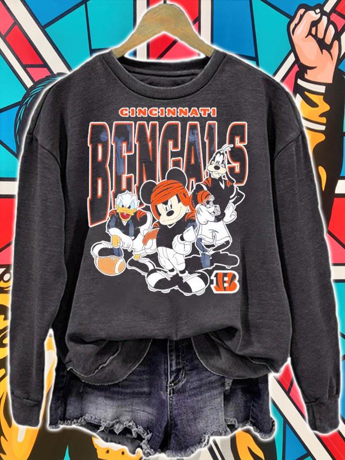 Cincinnati Bengals Disney Mickey Mouse Vintage NFL Shirt sweatshirt