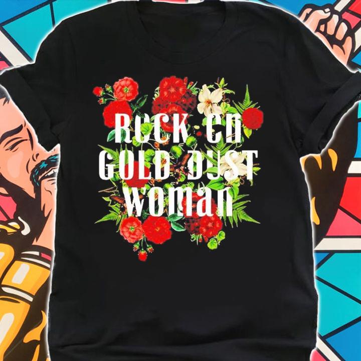 Floral Rock On Gold Dust Woman Fleetwood Mac Shirt shirt