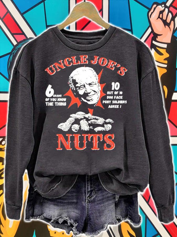 Funny Anti Joe Biden Uncle Joes Nuts Peanut Parody shirt sweatshirt