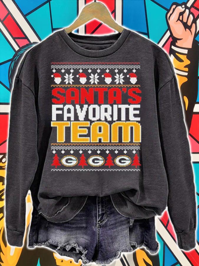 Georgia Bulldogs Santa's Favorite Team Christmas Shirt sweatshirt