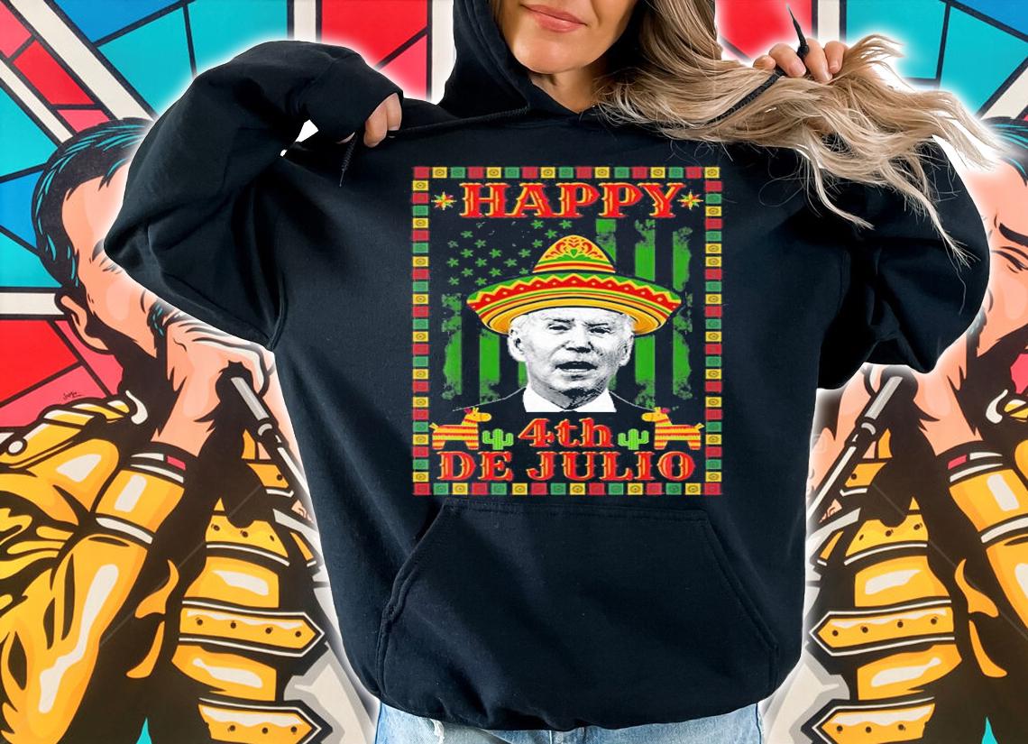 Happy 4Th Of July Funny Confused Joe Biden T-Shirt hoodie