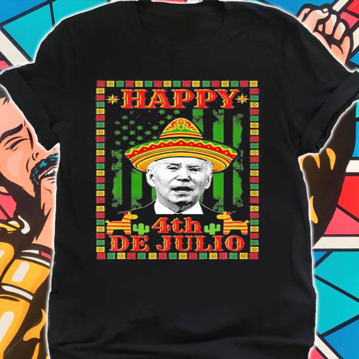 Happy 4Th Of July Funny Confused Joe Biden T-Shirt shirt