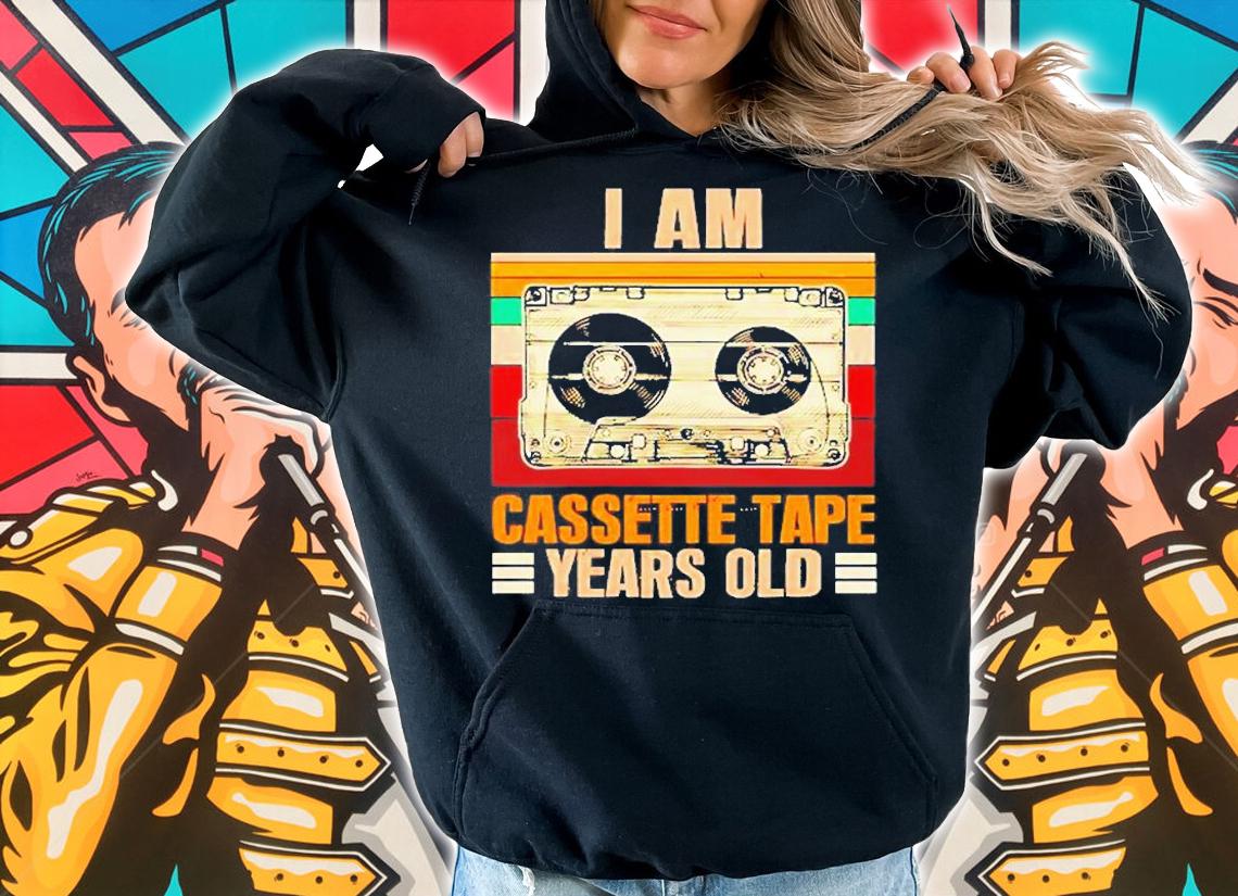 I Am Cassette Tape Years Old Vintage T-Shirt