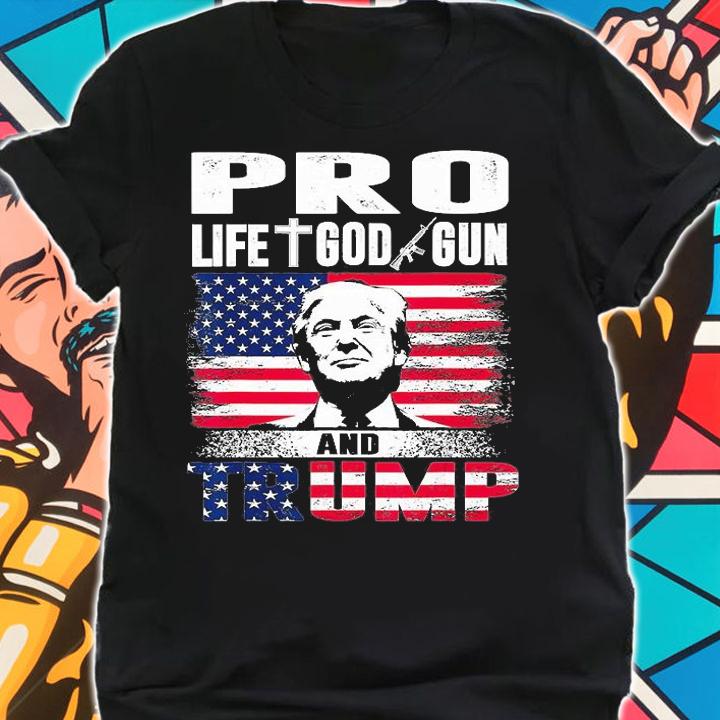 I Love Jesus Trump For Pro Life Trump Fans T-Shirt shirt