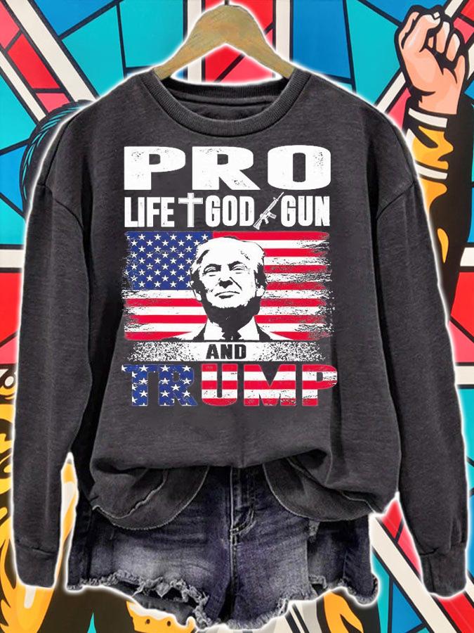 I Love Jesus Trump For Pro Life Trump Fans T-Shirt sweatshirt