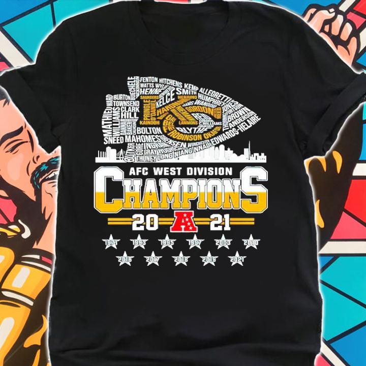 Kansas City Chiefs AFC West Champions 2021 Shirt