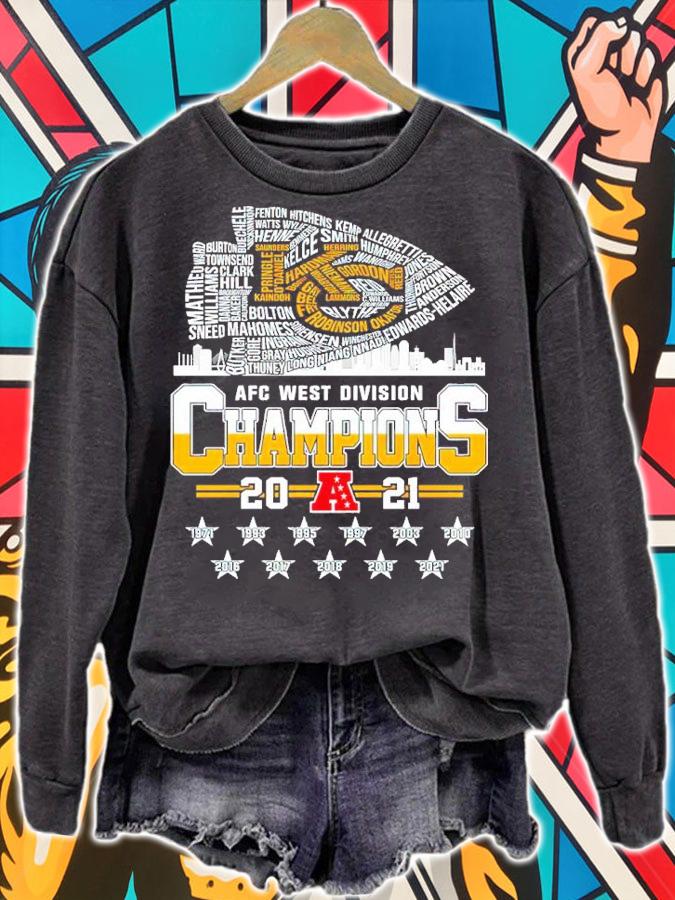 Kansas City Chiefs AFC West Champions 2021 Shirt
