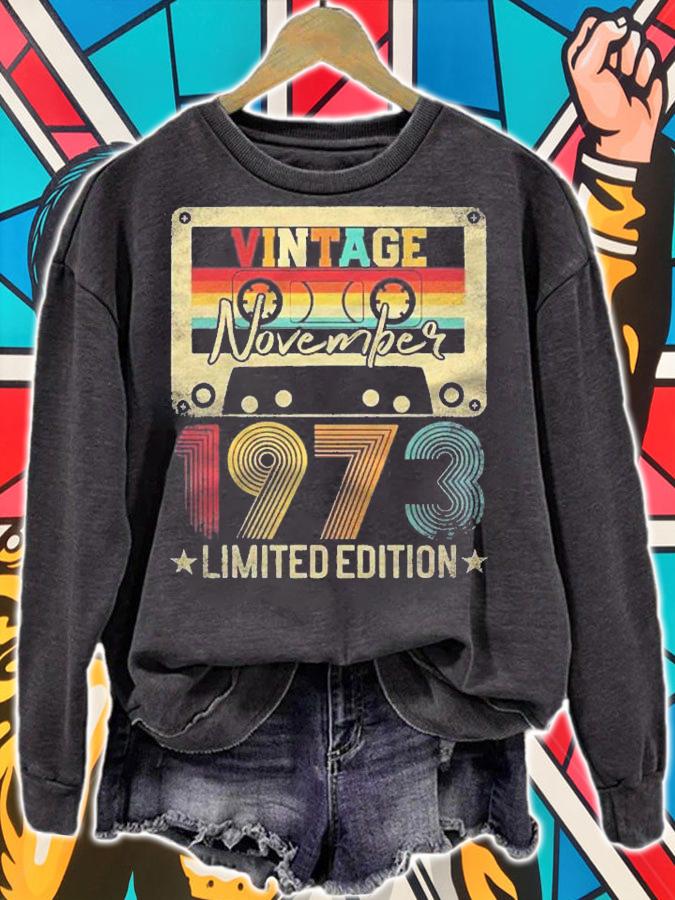 November 1973 48Th Birthday Limited Edition Vintage shirt sweatshirt