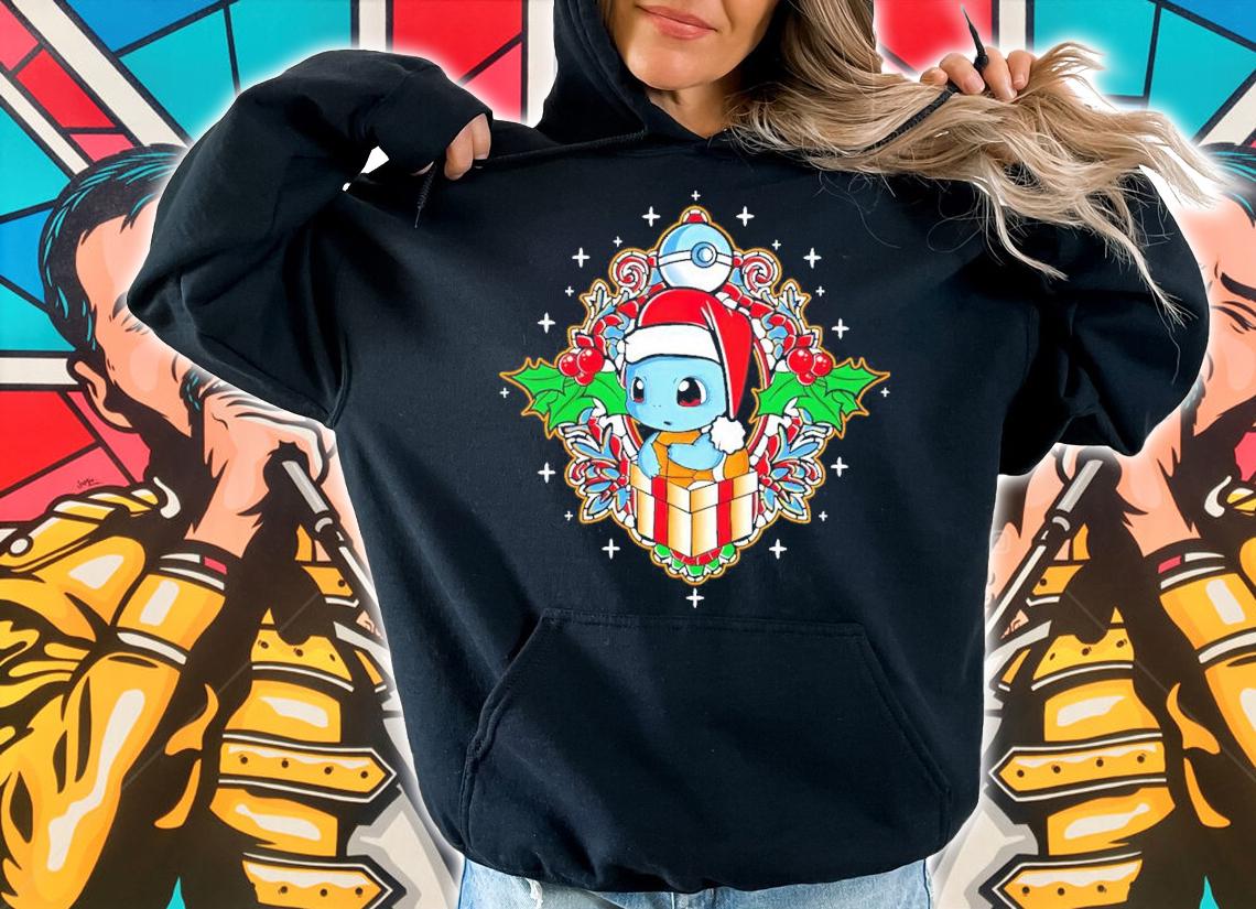 Pokemon Squirtle Holiday Christmas Shirt hoodie
