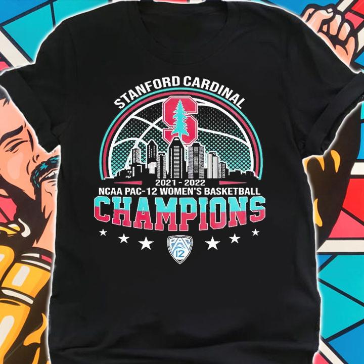 Stanford Cardinal 2022 NCAA Pac-12 Women's Basketball Champions T-Shirt shirt