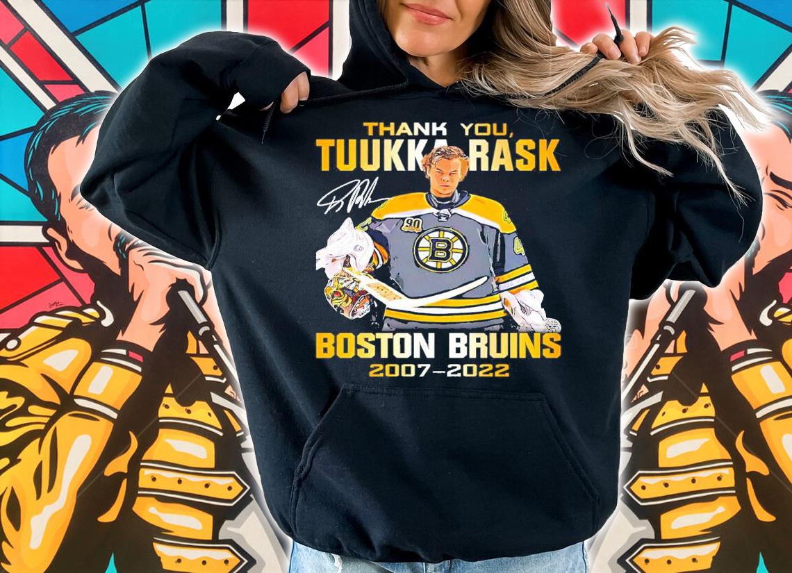 Thank You Tuukka Rask Boston Bruins 2007-2022 Signatures Shirt hoodie