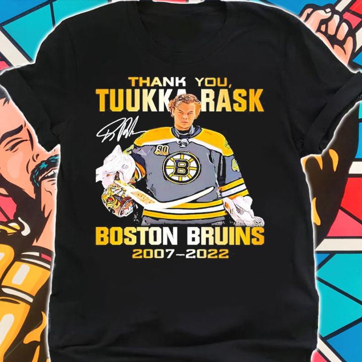 Thank You Tuukka Rask Boston Bruins 2007-2022 Signatures Shirt shirt