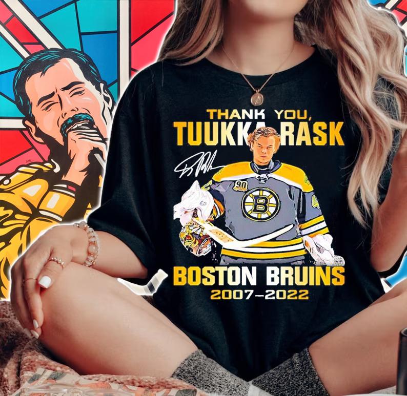 Thank You Tuukka Rask Boston Bruins 2007-2022 Signatures Shirt woman shirt