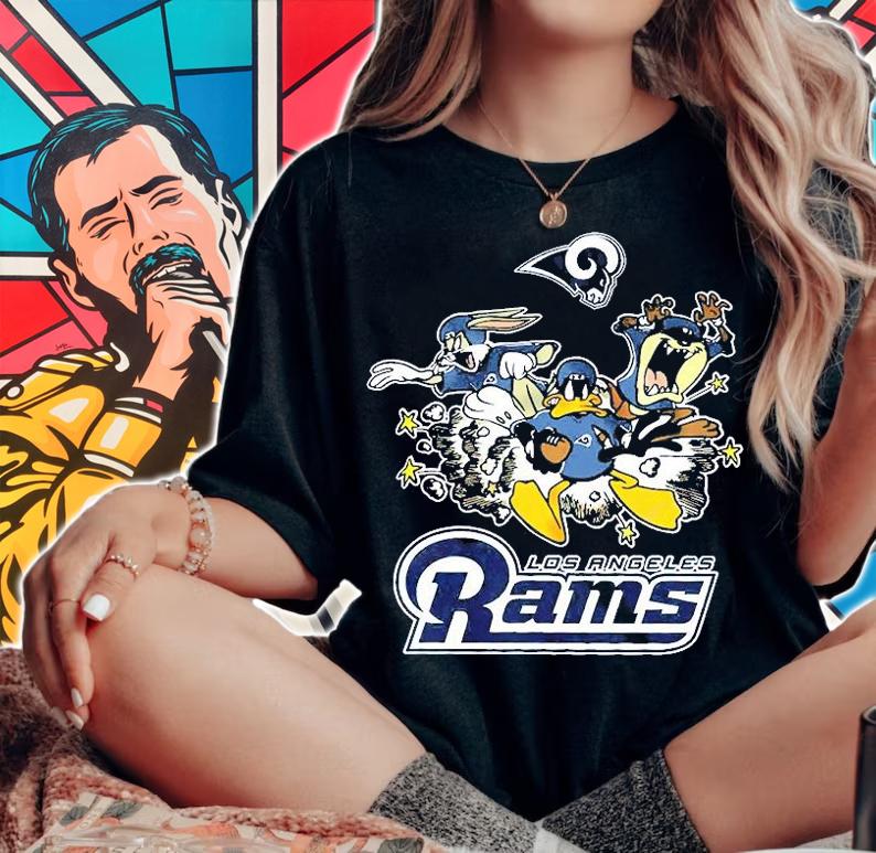 The Looney Tunes Football Team Los Angeles Rams T-Shirt woman shirt