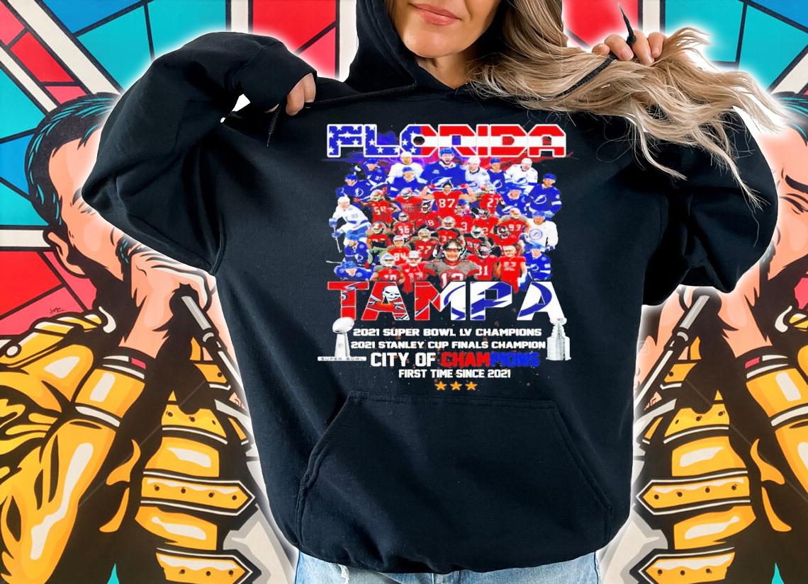 Florida TAMPA city of Champions first time since 2021 t-shirt hoodie