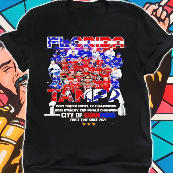 Florida TAMPA city of Champions first time since 2021 t-shirt shirt