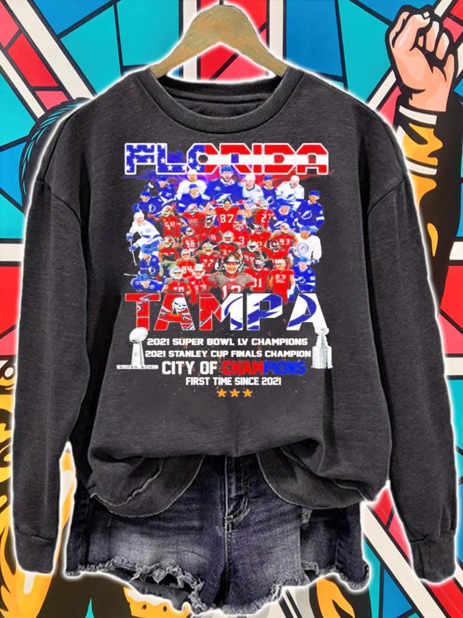 Florida TAMPA city of Champions first time since 2021 t-shirt sweatshirt