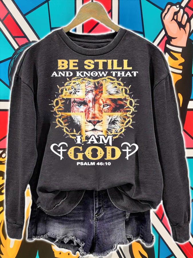 Jesus Lion be still and know that I am god psalm 46 10 shirt