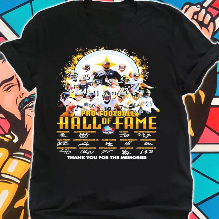 Pittsburgh Steelers Pro football Hall of Fame signatures shirt