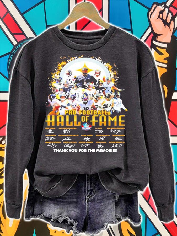 Pittsburgh Steelers Pro football Hall of Fame signatures shirt
