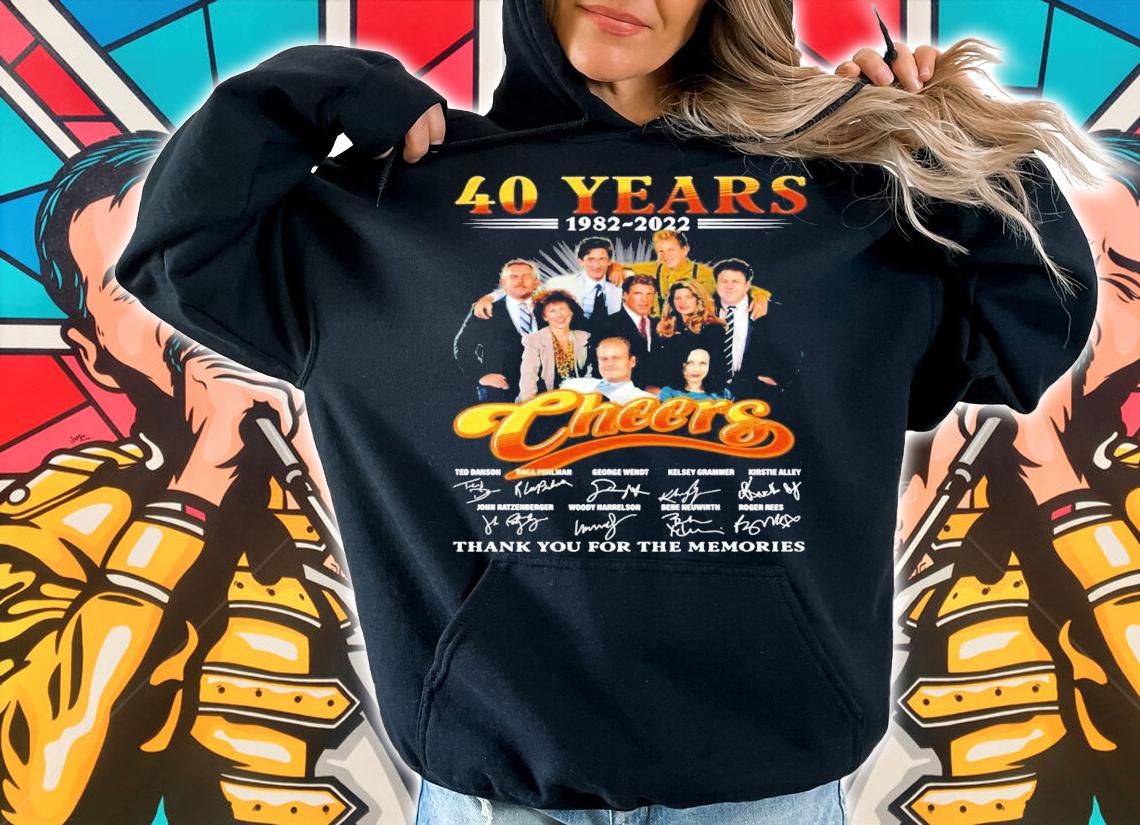 40 Years 1982-2022 Cheers Signatures Thank You For The Memories Shirt