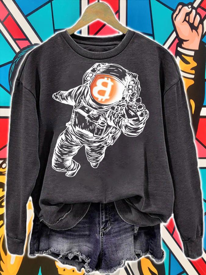 Astronaut Bitcoin To The Moon T-shirt