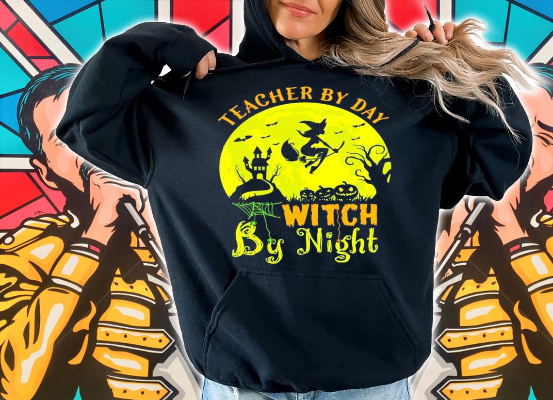 Halloween Teacher By Day Witch By Night shirt