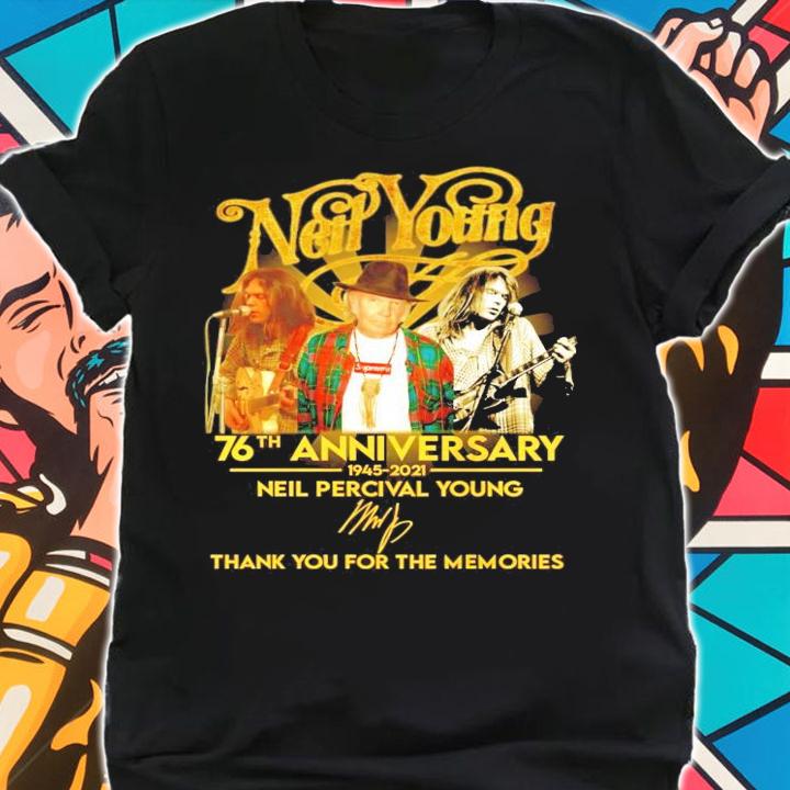 Neil Percival Young signature shirt shirt