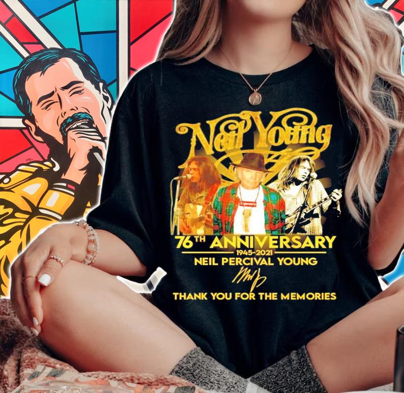 Neil Percival Young signature shirt woman shirt