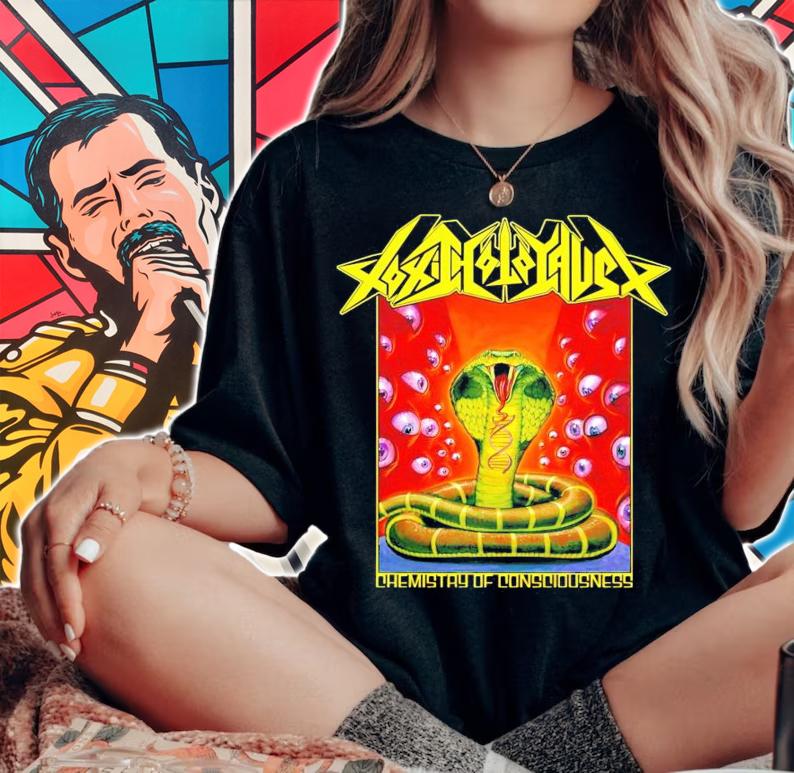 Toxic holocaust chemistry of consciousness shirt woman shirt
