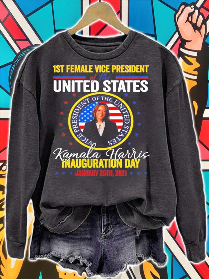 1st female vice president of the United States Kamala Harris inauguration day January 20th, 2021 shirt sweatshirt