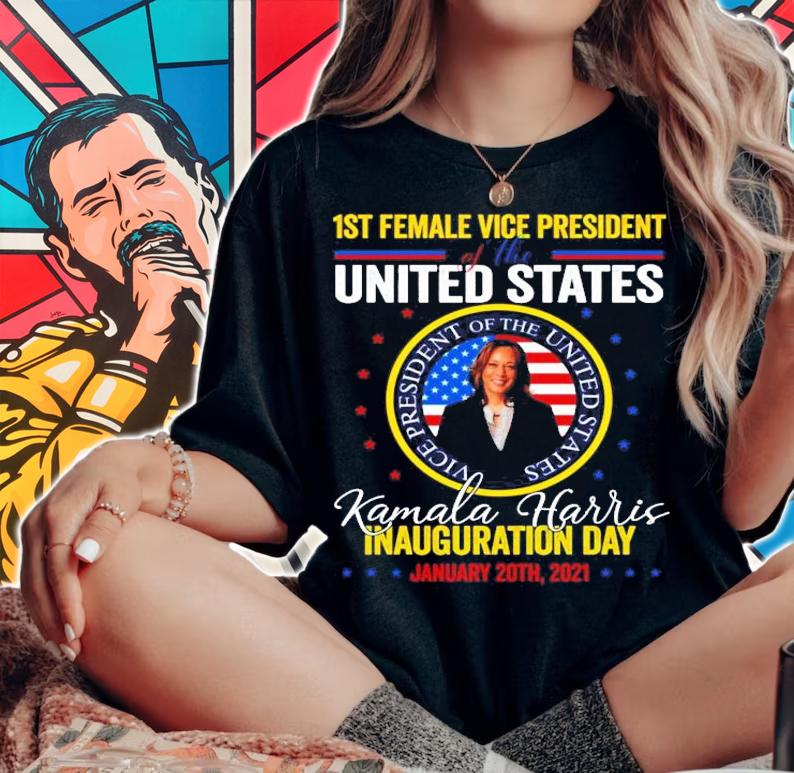 1st female vice president of the United States Kamala Harris inauguration day January 20th, 2021 shirt woman shirt