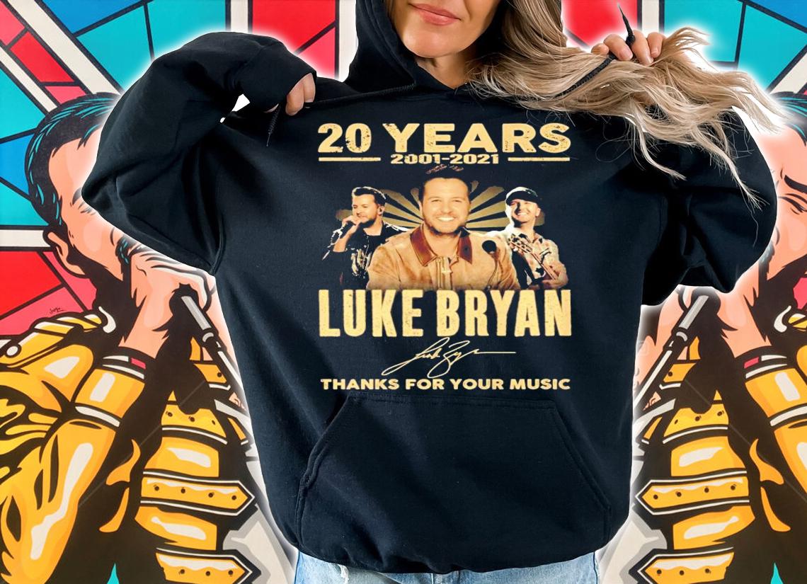 20 years 2001-2021 Luke Bryan signature shirt
