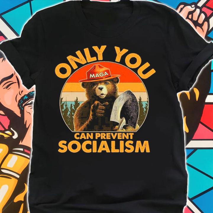 Bear Maga Only You Can Prevent Socialism Vintage shirt