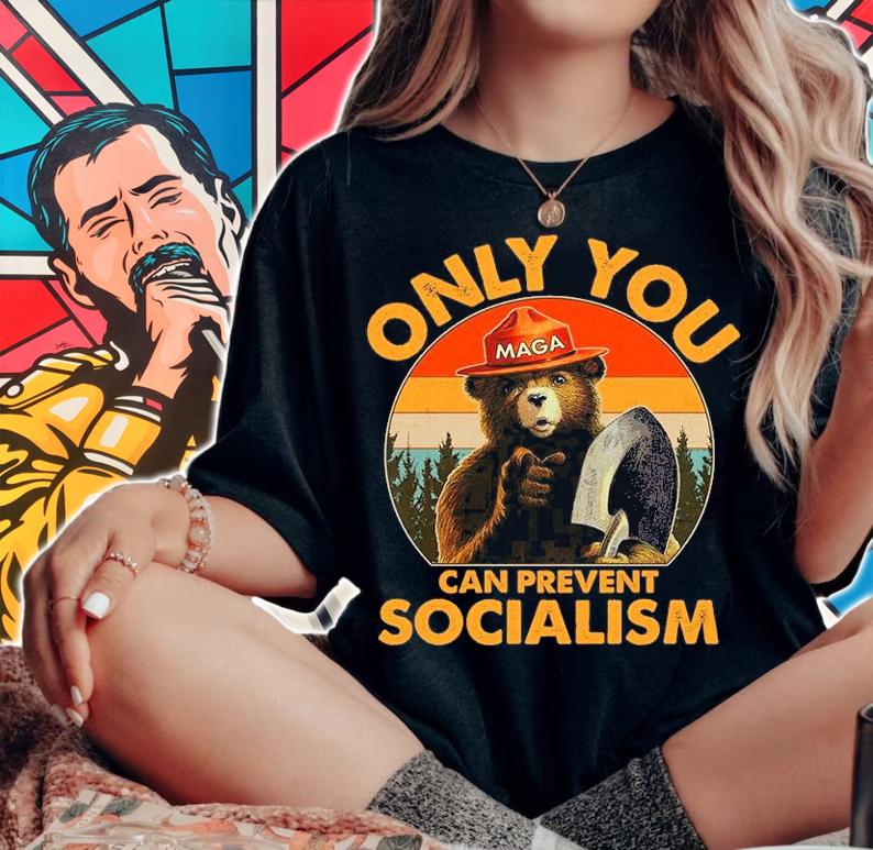 Bear Maga Only You Can Prevent Socialism Vintage shirt